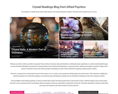 website thubmnail of Crystal-Reading.com