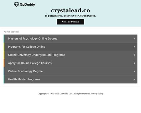 website thubmnail of Crystalead.co