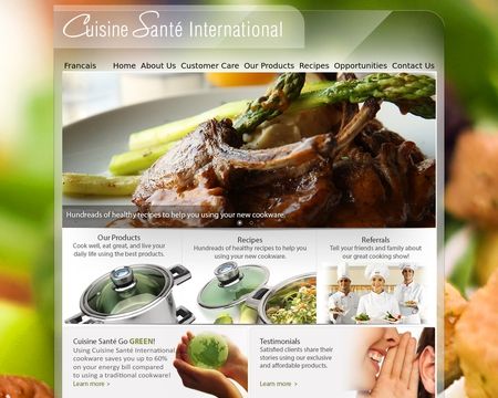 website thubmnail of Cuisine Santé International