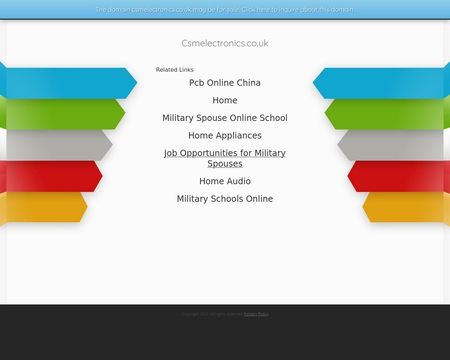 website thubmnail of CSMElectronics.co.uk