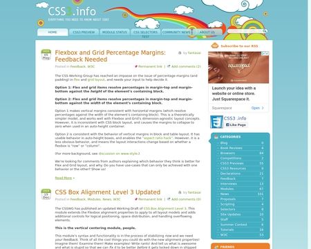 website thubmnail of CSS3 . Info