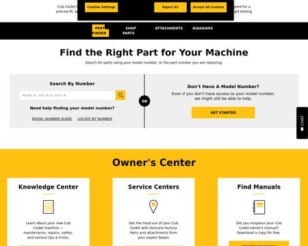 website thubmnail of Cubcadet-parts-direct