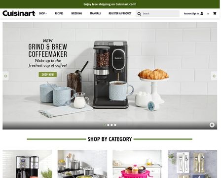 website thubmnail of Cuisinart Webstore