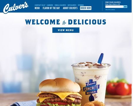 website thubmnail of Culver's