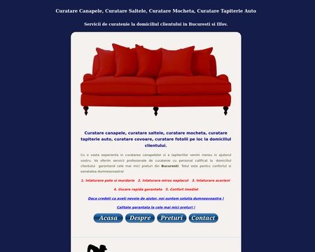website thubmnail of Curatatpeloc.ro