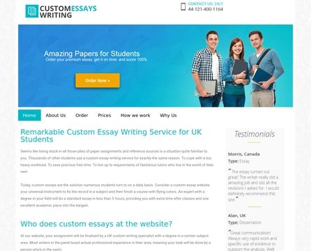website thubmnail of CustomEssays UK