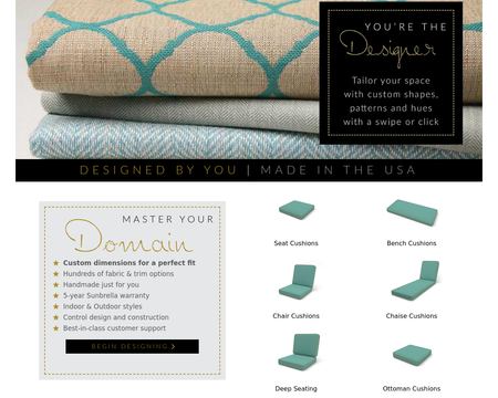 website thubmnail of Custom Cushions
