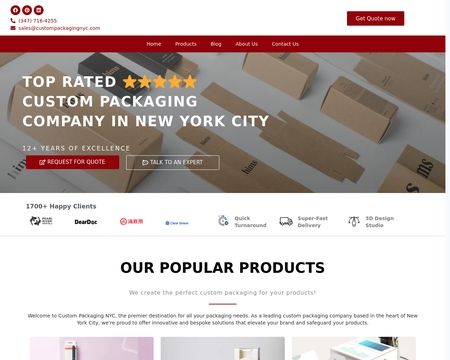 website thubmnail of NYC Packaging Solution