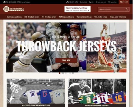 Custom Throwback Jerseys