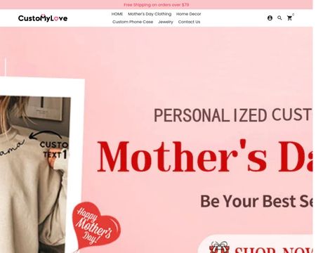 website thubmnail of Customylove