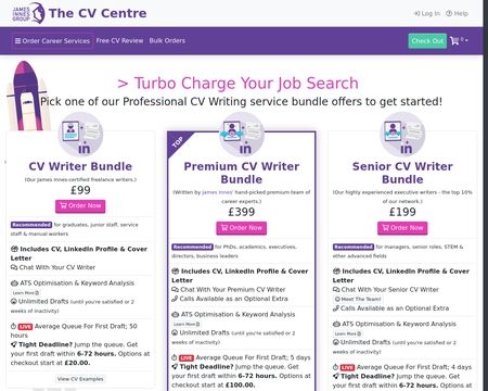 website thubmnail of The CV Centre UK