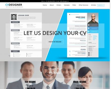 website thubmnail of Cvdesigner.in