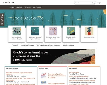 website thubmnail of Oracle B2C Services