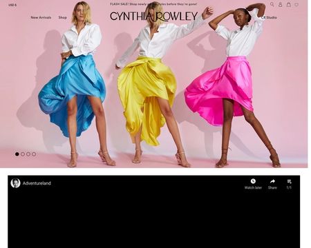 website thubmnail of Cynthia Rowley