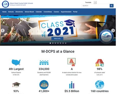 website thubmnail of Dadeschools.net