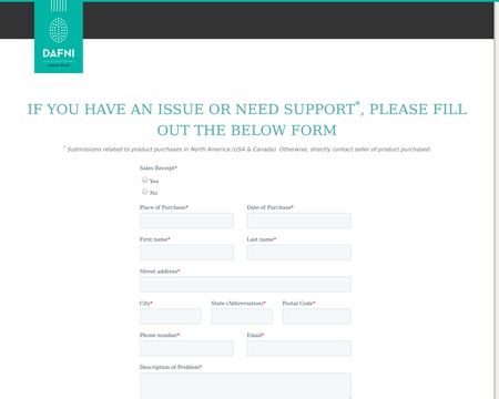 website thubmnail of DAFNI Hair