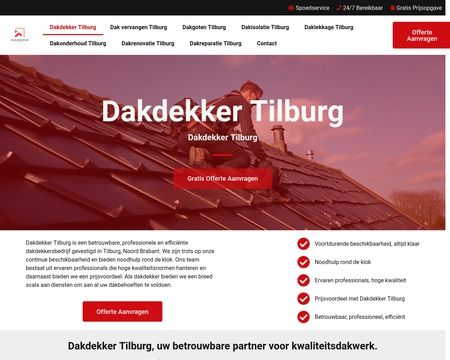 website thubmnail of Dakdekker Tilburg