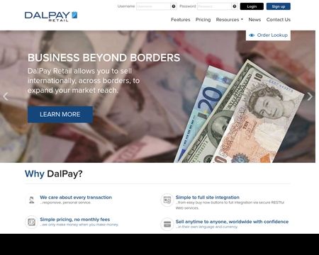website thubmnail of Dalpay.is