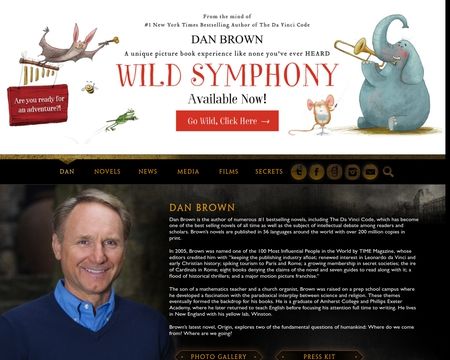 website thubmnail of Dan Brown