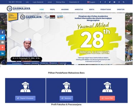 website thubmnail of Darmajaya.ac.id