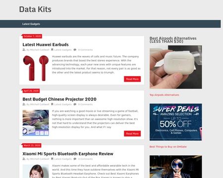 website thubmnail of Data Kits