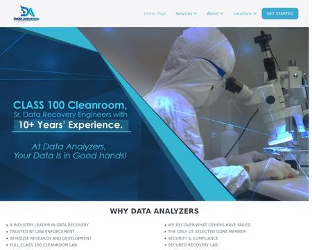 website thubmnail of Data Analyzers