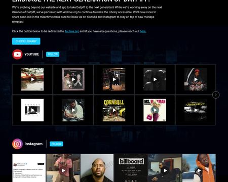 website thubmnail of DatPiff