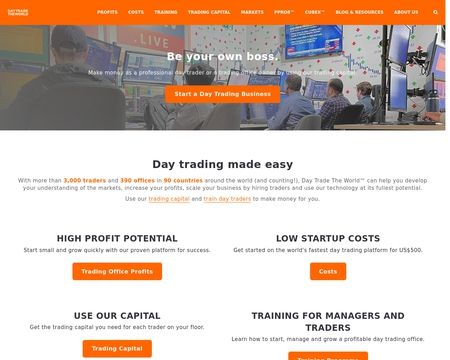 website thubmnail of Daytradetheworld