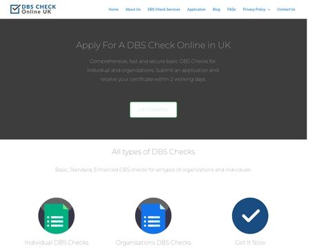 website thubmnail of DBS Check Online UK