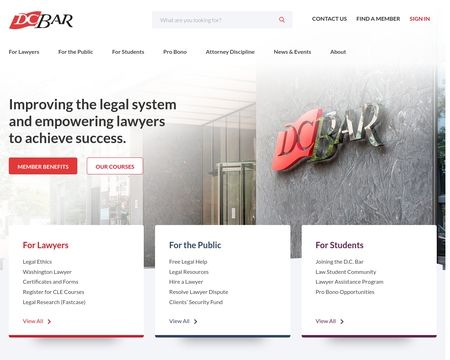 website thubmnail of Dcbar.org