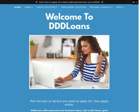 website thubmnail of DDDLoans