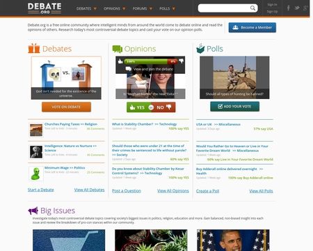 website thubmnail of Debate
