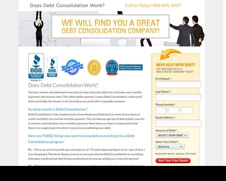 website thubmnail of Debt-services.net