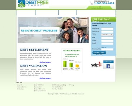 website thubmnail of Debt Free League