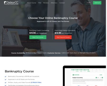 website thubmnail of DebtorCC.org