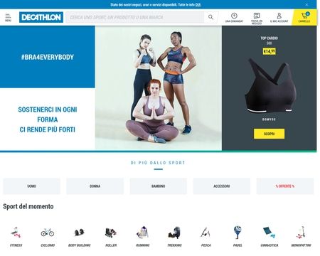 website thubmnail of Decathlon.it