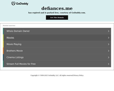 website thubmnail of Defiances.me