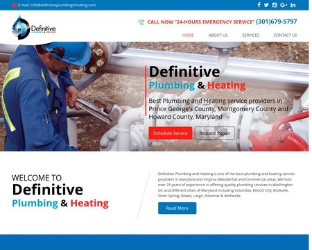 website thubmnail of Definitiveplumbingnheating