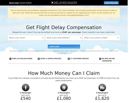 website thubmnail of Delayed Again