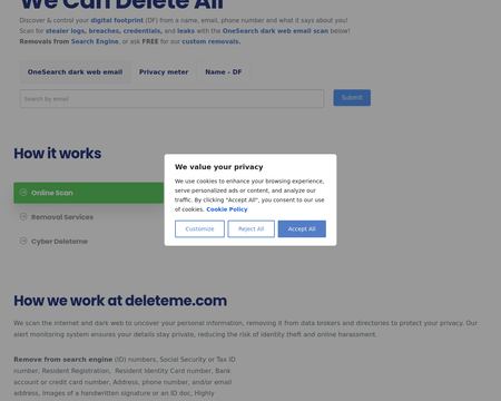 website thubmnail of Deletme