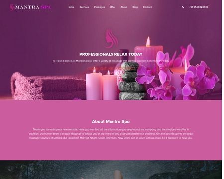 website thubmnail of Delhi.mantrabodyspa.in