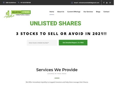 website thubmnail of Delisted Stocks