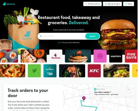 website thubmnail of Deliveroo