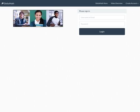 website thubmnail of DeltaMath.com