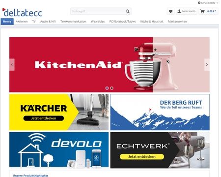 website thubmnail of Deltatecc.de