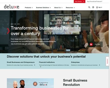 website thubmnail of Deluxe Corporation