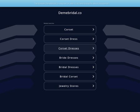 website thubmnail of Demebridal