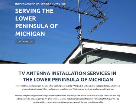 website thubmnail of Denny's TV Antenna Source
