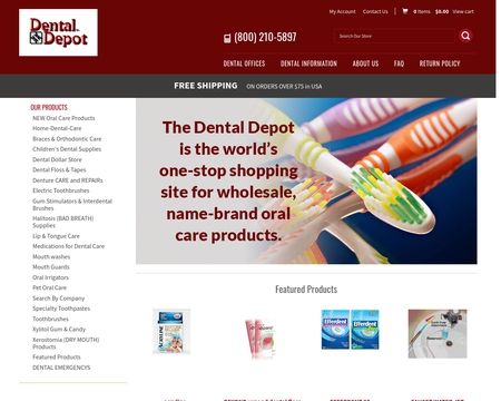 website thubmnail of Dental Depot