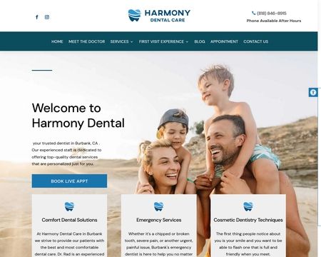 website thubmnail of Dentist-burbank